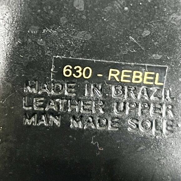 Vintage Lord & Taylor Rebel Red Leather Chunky Platform Block Heel Mule Size 8.5 - Picture 11 of 13